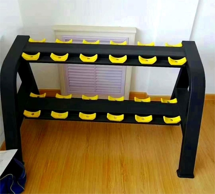 Professionelles 3-Schicht-Stahl-Dumbbell-Rack für Gewichthebeübungen