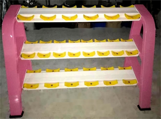 Professionelles 3-Schicht-Stahl-Dumbbell-Rack für Gewichthebeübungen