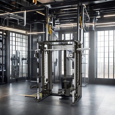 Handelsüblicher Multifunktions-Sportraum-Rack Smith-Maschine Multifunktions-Fitness-Trainer