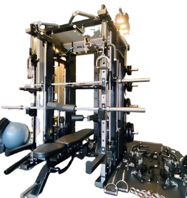 Stahlröhre Q235 kommerzielle All-in-One-Funktionstrainer-Mehrfunktions-Smith-Maschine
