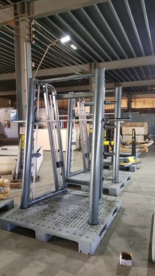 Sporttraining Multifunktion Power Rack Smith-Maschine mit Ruder-System Fitness-Ausrüstung