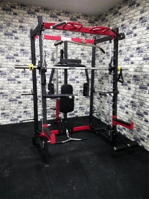 Heim Fitnessstudio-Ausrüstung für Krafttraining Mehrfunktions-Power Squat Rack Smith-Maschine