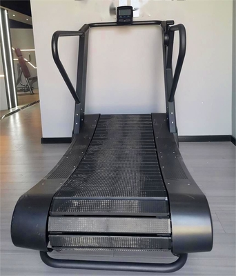 Q235 Handelsgymnastikgeräte Nichtmotorisierter Luftläufer Handlaufband Kurve 165kg