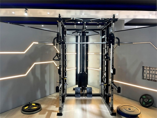 Gewerbliche Fitnessstudioausrüstung Multifunktions-Smith-Maschine mit verstellbarer Schubladen-Beinpresse