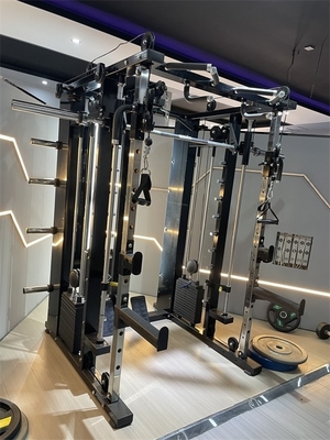 Gewerbliche Fitnessstudioausrüstung Multifunktions-Smith-Maschine mit verstellbarer Schubladen-Beinpresse