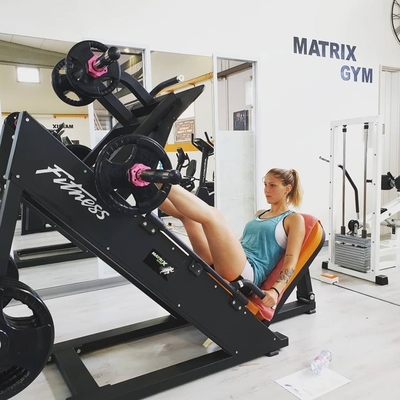 Beinpressmaschine Mittellastgerät Kraft Fitnessstudio Ausrüstung 1620*2110*1350
