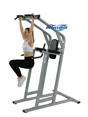 Ausrüstung aus Stahl für kommerzielle Fitnessanlagen Chin-Dip-Bein-Höhe-Assistenz-Chin-Dip-Maschine 1490*1120*2370