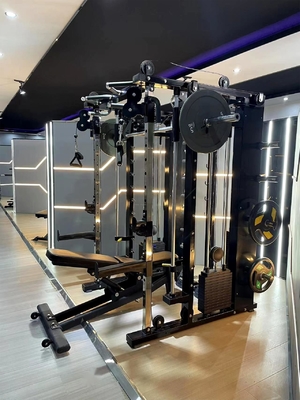 Handelsüblicher All-in-One-Funktionstrainer mit Pin und Platte für Multifunktions-Gymnastik-Rack
