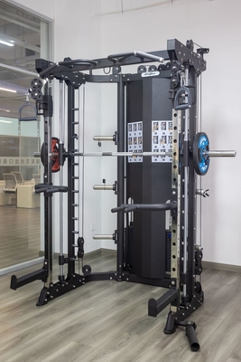 Erweiterte kommerzielle Turnhalle Kabel Crossover Power Squat Rack Smith Maschine Multifunktionaler Trainer
