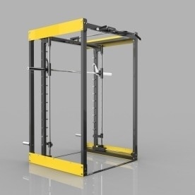 Multifunktionale Heimgymnastik-Smith-Maschine mit Beinpresse und Pull-Up-Bars Stahlrohr Q235
