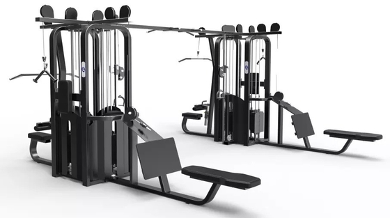 8 Stationen Multi Gym Ausrüstung Kabel Stromträger für Stahlrohr Q235 Krafttraining