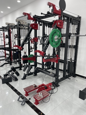 Multifunktions-Smith- und Squat-Rack für Gymnastikübungen mit verstellbarer Gewichtswahl