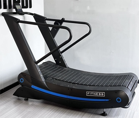 Personalisiertes Logo erhältlichd Nichtmotorisierter Luftläufer Handbuch gekrümmter Laufband für Fitnessstudio