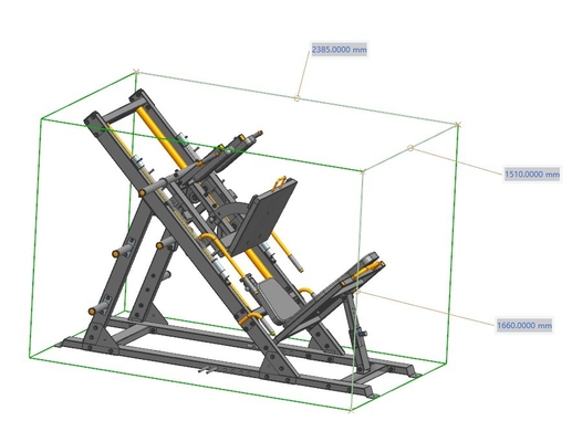 Gewerbliche Fitnessstudio-Ausrüstung Stahlbeinpresse Hack Squat 2 in 1 Doppelfunktionsplatte geladen