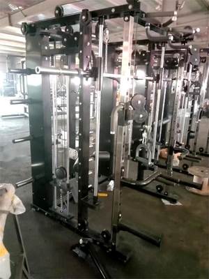 Home Gym Power Cage Squat Rack mit Multifunktions-Smith-Maschine und Gewichtheben