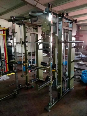 Home Gym Power Cage Squat Rack mit Multifunktions-Smith-Maschine und Gewichtheben
