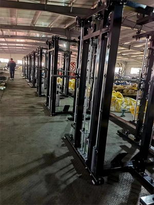 Home Gym Power Cage Squat Rack mit Multifunktions-Smith-Maschine und Gewichtheben