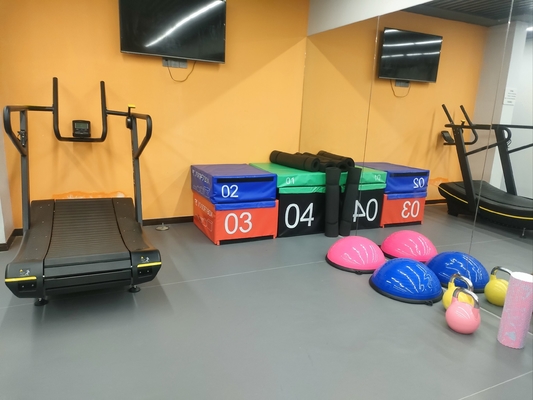 Selbstgeneriertes geschwungenes manuelles Laufband für Fitnessgeräte für das Fitnessstudio Zuhause Breite 42-44cm 140kg