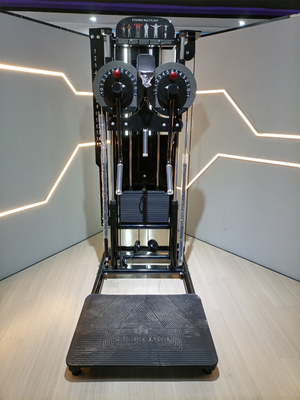 Mittlere Ladegerät Stehgymnastik Fitnessmaschine mit Pin-Last-Auswahl 1400*760*1960 mm