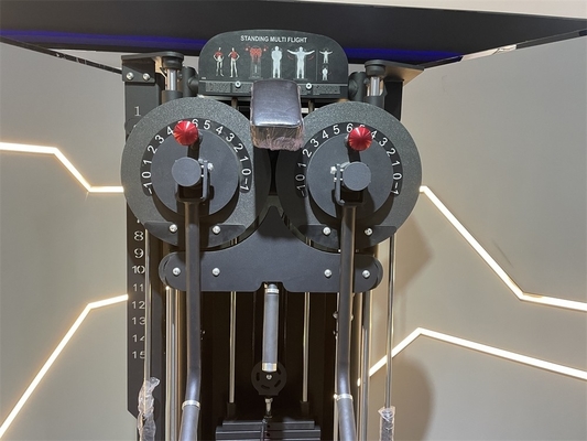 Mittlere Ladegerät Stehgymnastik Fitnessmaschine mit Pin-Last-Auswahl 1400*760*1960 mm