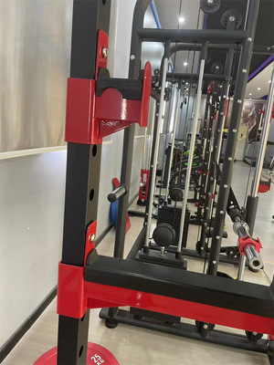 Unisex Bodybuilding Fitness Power Plate mit Gewichtsbank Barbell Bar Halb Squat Rack