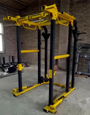 Multifunktions-Training mit geschlechtsneutralen Gymnaseinrichtungen mit klappbarem Squat-Rack und Barbell Bar