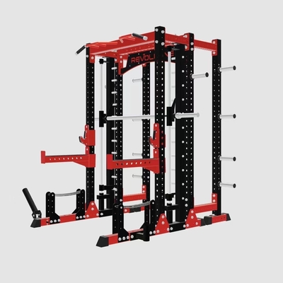 Bodybuilding Fitness Fitness Fitness-Ausrüstung Beinpresse Kniebeugen-Rack Kraftkäfig Alles in einem Multi-Funktion Smith-Maschine