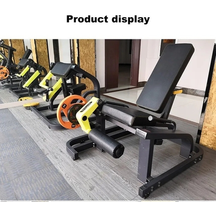 Sitzende Bein-Curl-Verlängerungsmaschine Fitness-Kraftplatte für die Beinverstärkung geladen