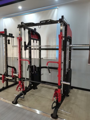 Fitnessstudio-Ausrüstung 3d Smith-Maschine mit Beinpresse Fitnessstudio-Zentrum Optional Auswählbare Rahmenfarbe