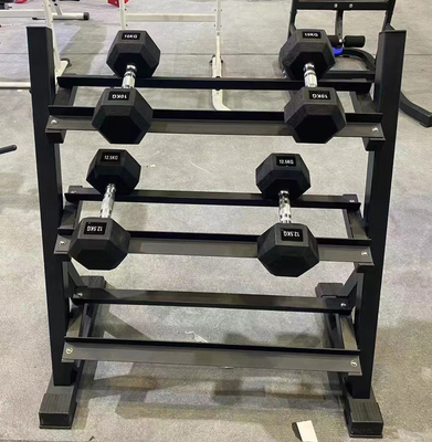 KARTONEN-GROß 1230*460*120mm Freie Gewichtsregale für kommerzielle Fitness 3 Stufe Dumbbell Rack