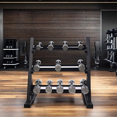 KARTONEN-GROß 1230*460*120mm Freie Gewichtsregale für kommerzielle Fitness 3 Stufe Dumbbell Rack