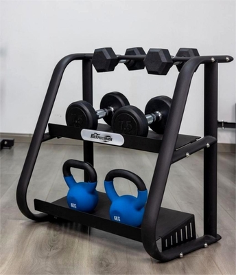 Bodybuilding Fitness Klappbare 2 Stufen Hantelregal Kettlebellregal für Fitnessstudio-Ausrüstung