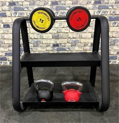 Bodybuilding Fitness Klappbare 2 Stufen Hantelregal Kettlebellregal für Fitnessstudio-Ausrüstung