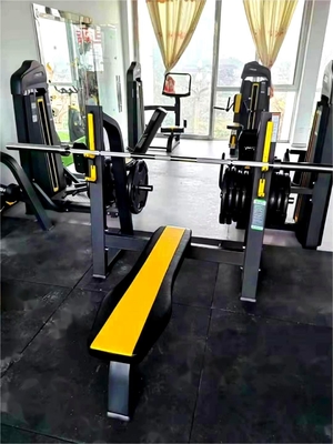 Stahlmedium Loader Fitnessgeräte Schulter Brustpresse mit Flachgewichtsbank