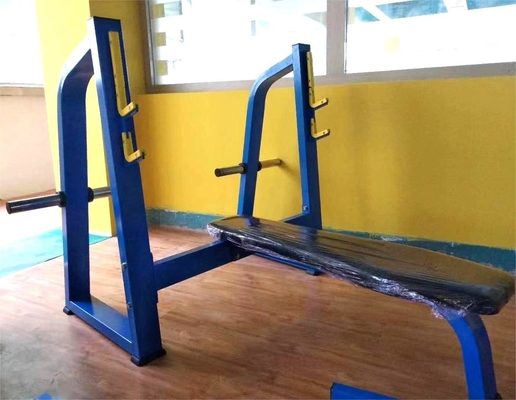 Stahlmedium Loader Fitnessgeräte Schulter Brustpresse mit Flachgewichtsbank