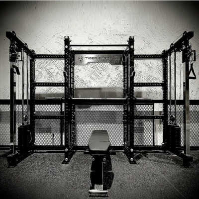 Handelsgymnastik Fitness-Squat-Rack und Kabel-Crossover-Maschine Multifunktionsübung