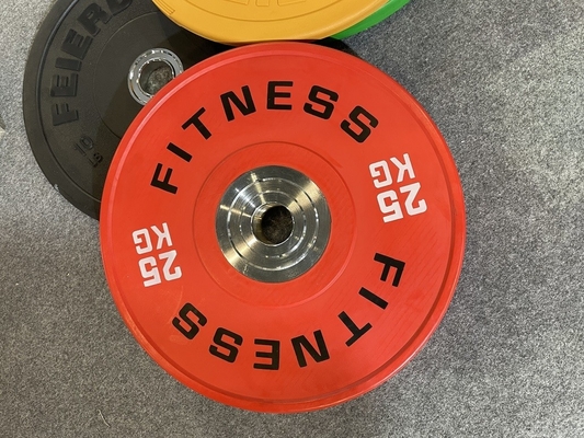Gummibeschichtete Stahlschütze Gewichtsplatte für professionelle Fitnessstudio-Ausrüstung Verkauf 2,5-25kg
