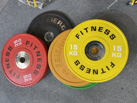 Gummibeschichtete Stahlschütze Gewichtsplatte für professionelle Fitnessstudio-Ausrüstung Verkauf 2,5-25kg