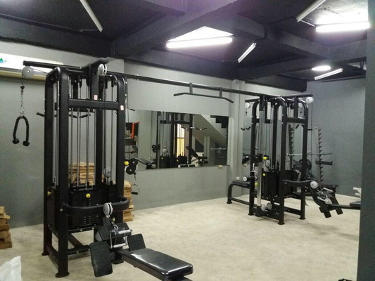 8 Stationen Funktionaler Trainer Fitnessstudio Ausrüstung für Unisex Optional Auswählbare Rahmenfarbe