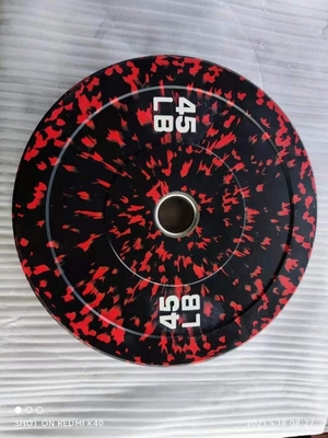 15 lb 30 lb 45 lb Gym Gummi Gewichtsplatten Set für maßgeschneidertes Logo freies Gewicht Training