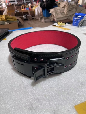 Verstellbarer Gewichthebergürtel aus Leder 13 MM Hebel Gewichthebergürtel