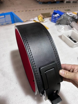 Verstellbarer Gewichthebergürtel aus Leder 13 MM Hebel Gewichthebergürtel