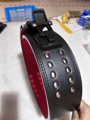 Verstellbarer Gewichthebergürtel aus Leder 13 MM Hebel Gewichthebergürtel