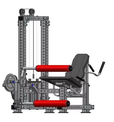 Platzsparende Dual-Funktion Quads Kalb Training für Fitnessstudio Training in 1600*1300*1800mm
