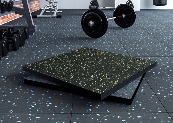 10-30MM Dicke Gym-Boden Gummi-Matte Roll für Fitness-Spielplatz und Fitnesscenter