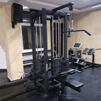 Indoor Gym Home 5 Station Multi Gym Power Rack Pull Up Maschine mit Stahlrohr Q235
