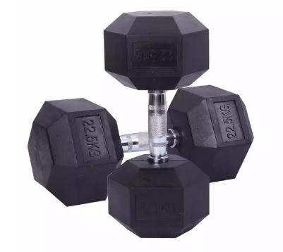 2.5kg Schwarzer Gummi Hex Dumbbell Set Das ultimative Werkzeug für Fitness-Enthusiasten
