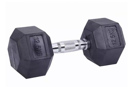 2.5kg Schwarzer Gummi Hex Dumbbell Set Das ultimative Werkzeug für Fitness-Enthusiasten