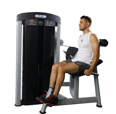 3.0mm Rohrstärke Training Indoor sitzende Kalbheben Maschine mit Pin-Last-Auswahl