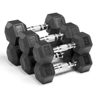 Metall- und Gummi-Multi-Funktion Hex Dumbbell für Fitnessstudio-Ausrüstung Anpassung Optionen